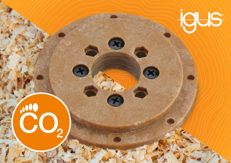 iglidur® slewing ring, PRT-02, slewing ring ball bearing based on wood