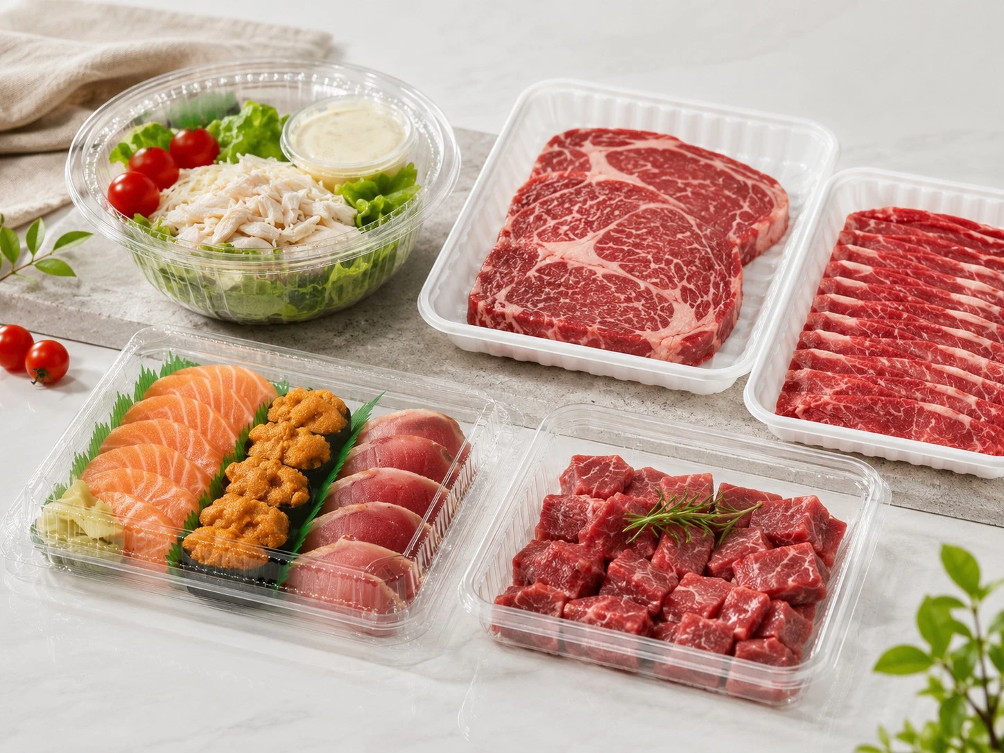 Recycled Material Application Technology for Food Packaging